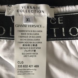 💎Versace Collection Mens Slip Boxer : XL/ White